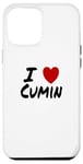 Coque pour iPhone 12 Pro Max I Heart (Love) Cumin Culinary Chef Mexicain Indien Asiatique