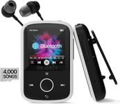 Lecteur MP3 Bluetooth Avec Clip Sport | Écouteurs Filaires Inclus | Mémoire Inte