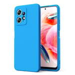 Byvuwiay Coque pour Xiaomi Redmi Note 12 4G, Ultra Mince Premium Housse Souple en Silicone Liquide, Coque de Protection pour Xiaomi Redmi Note 12 4G - Bleu Ciel