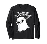 This Is Boo Sheet Halloween Ghost Costumes Men Women Couples Long Sleeve T-Shirt