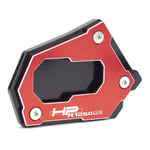 Plaque De Coussinet D'extension Latérale De La Mot De Moto Kickstand Stand Plaquette/Ajustement pour - B M W/R 1250GS R1250 GS Adventure R1250gs HP -2021 (Color : Red)