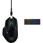 Razer Basilisk Ultimate - Wireless Gaming Mouse with 11 Programmable Buttons Black & BlackWidow V3 (Green Switch) - Mechanical Gaming KeyboardUK Layout | Black