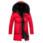 Doudoune Homme De Marque Mi-Longue À Capuche En Fausse Fourrure Parka Hommes Épaississant À Poches Multiples Chaude Hiver Manteau Hommes -Zs307026