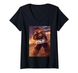 Star Wars Han Solo Movie Chewbacca Poster T-Shirt avec Col en V