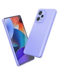 Foluu Conçu pour Xiaomi Redmi Note 12 Pro Plus/Pro+ 5G, coque de téléphone en silicone antichoc avec doublure en microfibre douce anti-rayures pour Xiaomi Redmi Note 12 Pro Plus/Pro+ 5G 2023 (violet)