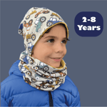 Heckbo Lue og Buff med refleks, 2-8 år, Traktor