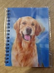 Golden Retriever notebook Golden Retrievers Notebooks Dog lined A6 Notepad Dogs