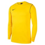 NIKE BV6875-719 M NK DF PARK20 CREW TOP Sweatshirt Men's TOUR YELLOW/BLACK/(BLACK) Size L