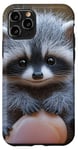 Coque pour iPhone 11 Pro Mini raton laveur très mignon