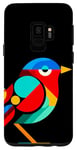 Galaxy S9 Geometric Minimalism Modern Illustration Nightingale Bird Case
