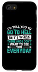 iPhone SE (2020) / 7 / 8 I'd Tell You To Go To Hell But I Work There And I Don't Want Case