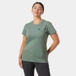 Helly Hansen Dam F2f Organisk Bomulls T-shirt 2.0 Grön XS