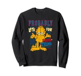 Garfield Probably Late For Something Distressed Vintage Sweatshirt