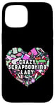 iPhone 15 Scrapbooking Heart Crazy Scrapbooking Lady Case