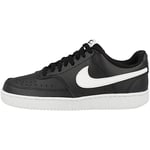 NIKE Men's Court Vision Low Better Basketball Shoe, Nero Bianco, 6.5 UK