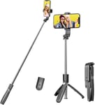 Bluetooth Foldable Selfie Stick Tripod Monopod Phone Holder For iPhone Samsung