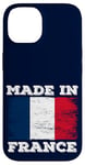 Coque pour iPhone 14 Made In France With French Flag Novelty Graphic Cool Designs