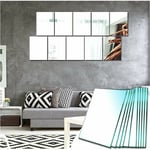 Gabrielle - Miroir Mural Acrylique Adhesif Rectangulaire Decoratif Miroir Autocollant Decoration Maison Pour Chambre Salon Porte (Broyage Ordinaire,