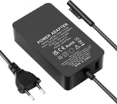 Câble de chargement/Surface Pro 44 W 15 V 2,58 A Adaptateur secteur pour Microsoft Surface Pro Surface Laptop Surface Pro 3/4/5/6, Surface Laptop Book, Go, avec port USB 5 V 1 A et câble.[G1715]