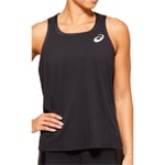 Asics W Knit Womens Running Vest Black Run Lightweight Sleeveless Tank Top