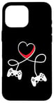 iPhone 16 Pro Max Happy Valentines Day Love Gamer Cute Heart Heartbeat Case