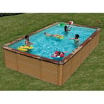 Kit piscine hors-sol azteck rectangulaire 4.00 x 8.90m