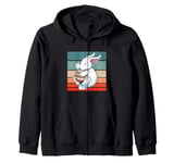 Magic of Easter peaceful bunny cuddling Easter egg sweets Zip Hoodie