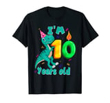 I-am 10 Years Old Kid-Dinosaur Dino Love Theme T-Shirt