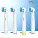 ORAL B Braun  Replacement Brush Compatible Electric Toothbrush Heads 4 PACK blue