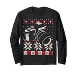 Cameraman Photographer Camera Ugly Christmas Photography Long Sleeve T-Shirt