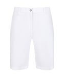 Regatta Womens Salana Coolweave Cotton Summer Walking Shorts - White - Size 8 UK