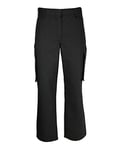 Workwear World WW251 Ladies Fit Classic Cargo Pocket Combat Workwear Trousers, Sizes 6-20 (18 Short, Black)