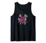 Saved By The Bell Cast w Logo & Triangles Tank Top