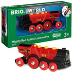 World Mighty Red Action Locomotive Battery Powered Train For Kids Age 3 Years U