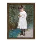 Artery8 Mauve Daughter Of The Artist 1875 Painting Artwork Framed Wall Art Print 18X24 Inch