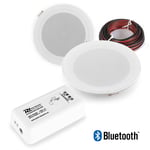 Kitchen and Bathroom Bluetooth Ceiling Speakers - MSLP50 & BT10 Wall Amplifier