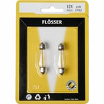 Glödlampa flosser - 12v bulb 12v5w sv8,5 11x40mm 10pk