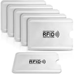 12-pack plånbokskortsskydd Anti RFID FRAUD Anti-piratkopiering Bankkortfodral, Kreditkortsfodral skyddar kontaktlös Blå kort (RFID-korthållarsskydd