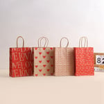 24 Pcs Valentines Day Gift Bags, Candy Bags Goodie Bags with Handles Heart7111