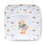 Kikido Matelas a Langer Bebe 75x70 - Canard - Matelas Table a Langer Lavable pour Changer le Couche - Matelas à Langer Bébé de Voyage Imperméable 70x75 - Universel