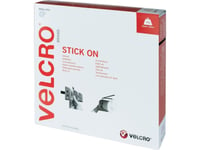 Velcro® Vel-Ec60355 Burrebånd Til Fastlimning Burrebånd Statisk Loop Del (L X B) 25000 Mm X 20 Mm Sort 25 M