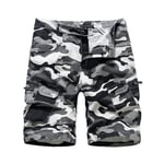 LHHMZ Men's Cargo Shorts Casual Camo Shorts Cotton Combat Shorts with Multi Pockets Work Shorts Summer Shorts