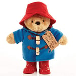 Rainbow Designs Classic Paddington Bear with Boots - 25cm Standing Plush Character - Soft & Cuddly Paddington Teddy Bear with Iconic Duffle Coat, Bush Hat & Shiny Red