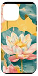 Coque pour iPhone 12 Pro Max Jaune Pop Art Imprimé Animal Fleur Lotus Éléments Célestes