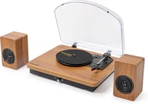 Roxel VRP-90 Turntable with Stereo Speakers,Vinyl Record Player with speaker