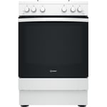 Indesit 60cm Single Oven Gas Cooker - White IS67G1PMW