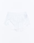 NIKE W FAST TEMPO DRI-FIT RUNNING SHORTS WHITE/REFLECTIVE SILV Dam WHITE/REFLECTIVE SILV