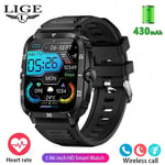 Sport Smart Watch for Men Women 1.96 Screen Blood Oxygen + Bluetooth Call Watch