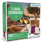 Vivabox - Coffret cadeau couple - 3 JOURS GOURMANDS- 450 week-ends gourmands + 1 kit de voyage