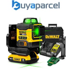 DeWalt DCLE34031D1 18V XR Compact Green Laser 3 x 360 Degree - 2.0Ah Battery